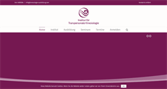 Desktop Screenshot of kinesiologie-ausbildung.com